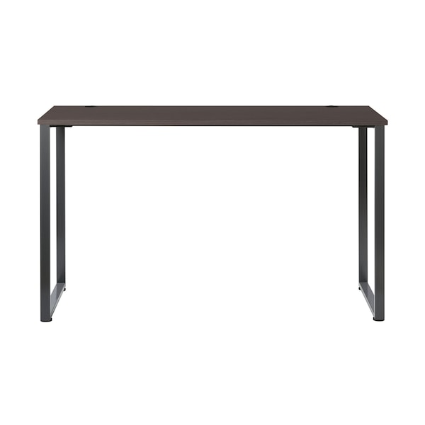 Commercial Desks, 23.6 In D X 40.25 In H, Black / Gray Elm, Steel, Laminate 59 In W X